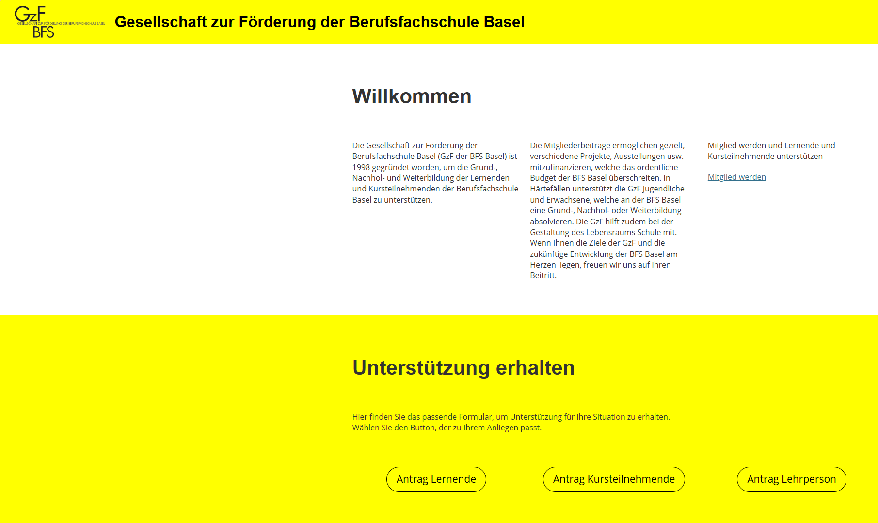 Webseite GzF